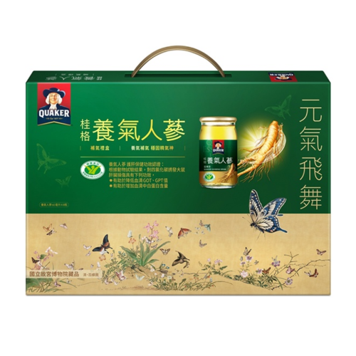 QUAKER 桂格 養氣人蔘禮盒 養氣人嵾 養氣人參 8入 禮盒裝 送禮自用兩相宜 超商取貨一次限2盒