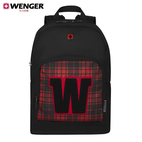 WENGER 威戈 Back To School 16吋 電腦後背包 紅格W字樣 611664