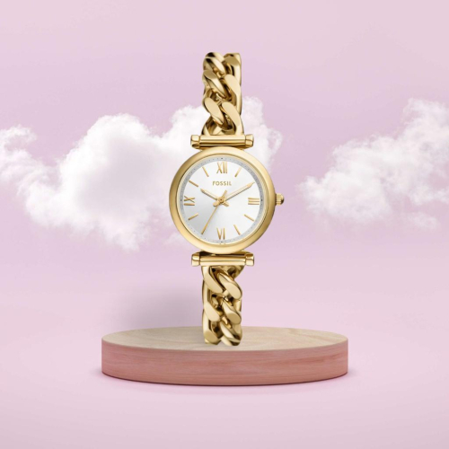 FOSSIL Carlie 復古金 羅馬時刻 手鍊式 女錶 手錶 ES5329