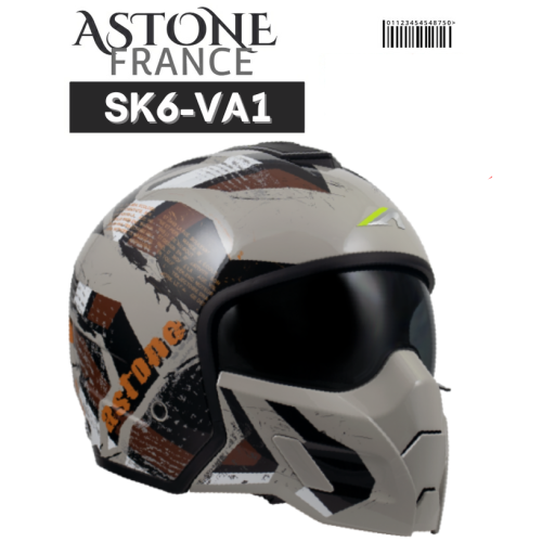 ASTONE SK6 VA1 可拆式下巴面甲 ECE22.06認證 複合式安全帽