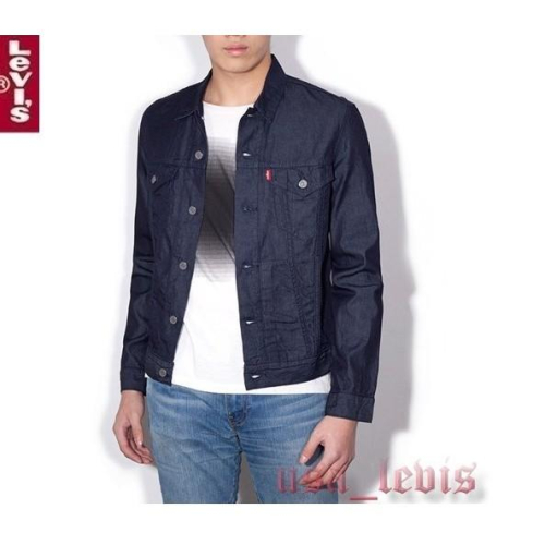 【合身版現貨L號優惠】美國 日本LEVIS TRUCKER JACKET 輕磅黑藍牛仔夾克質感原色牛仔外套