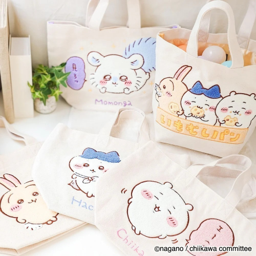 【歐賣小舖】吉伊卡哇 毛茸茸刺繡手提袋 全5種