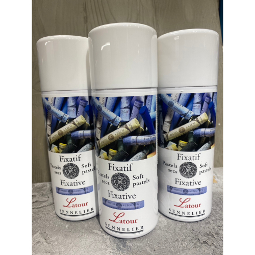 藝城美術~法國 申內利爾 SENNELIER 軟性粉彩 保護劑 噴罐 粉彩 素描 色鉛 全方位 噴膠 400ml