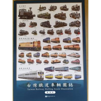 【台灣鐵道故事館】火車-海報台灣鐵道車輛圖誌（雙海報版）