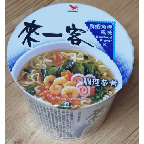統一 來一客 鮮蝦魚板風味 鮮蝦魚板 泡麵