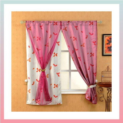 莫菲思 台灣現貨 蝶影和風遮光窗簾 140*160cm
