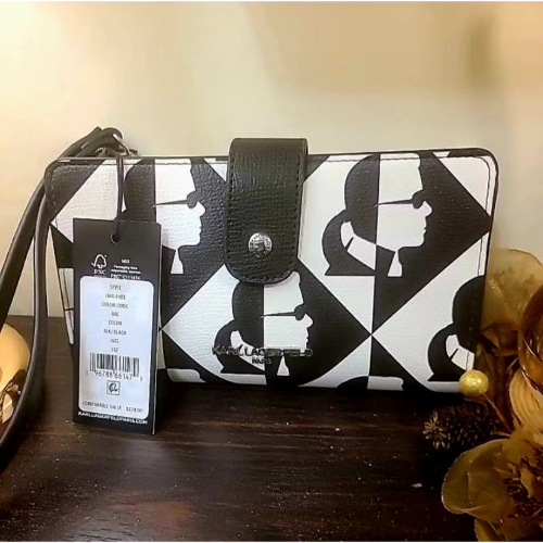 【全新正品】美國Citadel Outlets購入 Karl Lagerfeld 卡爾萬用皮夾 香奈兒設計師
