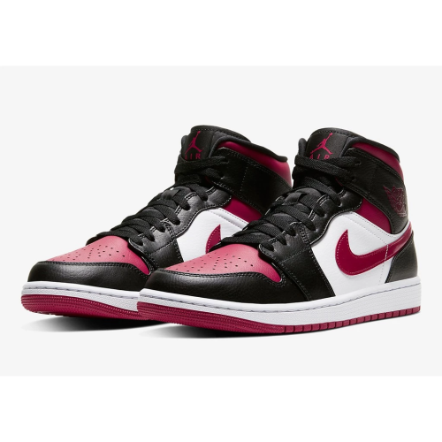 Air Jordan 1 Mid Bred Toe 554724-066 男女鞋 黑腳趾 AJ1