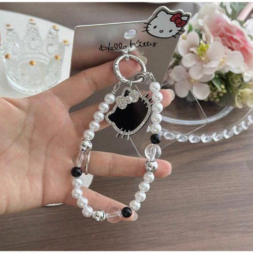 正品 HelloKitty手機鏈 手腕掛繩珠串掛飾 高級感掛鍊