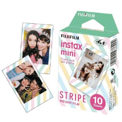 ?正品? FUJIFILM Instax mini 富士 拍立得 卡通 彩色 底片 馬卡龍條紋 斜條紋 Stripe