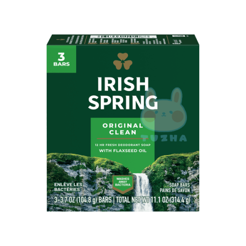 【Irish Spring】愛爾蘭清新體香皂-經典原味(3.7oz/104.8g*3塊組)【1236】