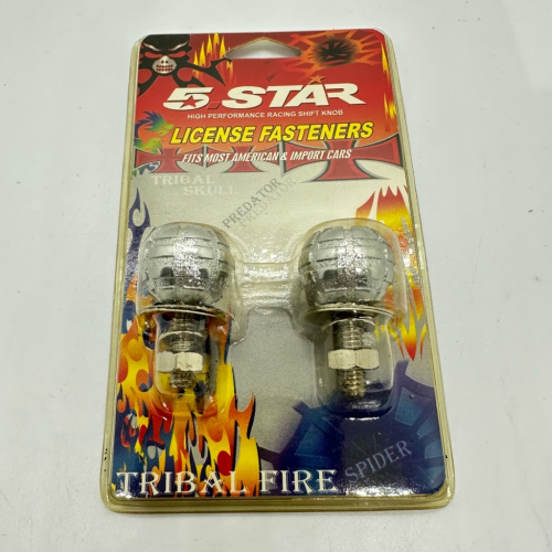 【Max魔力生活家】 5 STAR 大牌螺絲 蜘蛛造型 蜘蛛造型大牌螺絲 一卡二入 可驗車 防鏽 超低價供應