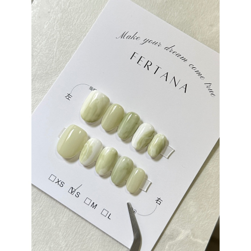 Fertana studio手工穿戴甲 綠意盎然