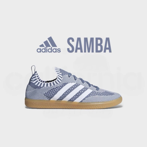 ?adidas Originals Samba Primeknit 灰藍/霧霾藍 飛織/襪子鞋