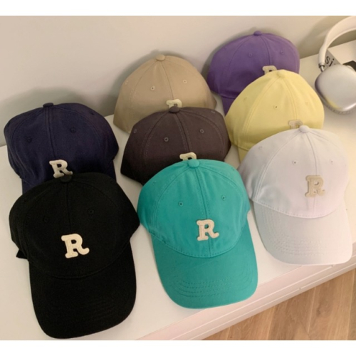 韓版高級感R字刺繡棒球帽?