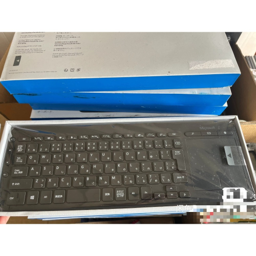 日文版Microsoft微軟 多媒體 鍵盤+多點觸控 軌跡板 滑鼠All-in-One 靜音 防水鍵盤 電腦 筆電 手機