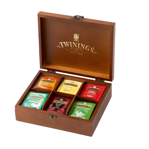 Twinings 唐寧茶 純情木思皇家禮盒 【6格x48茶袋】新版（附贈黑色底燙金字手提袋）