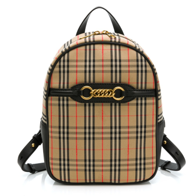 BURBERRY 巴寶莉 格紋拉鍊後背包__DVSHOP 保證正貨 台灣現貨不用等