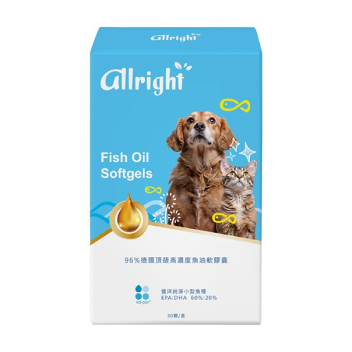 ⭕Gelovery 歐萊寵物魚油軟膠囊30顆/