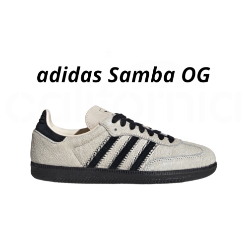 ?adidas SAMBA OG 休閒鞋 骨白黑｜骨白色｜黑色｜黑色底｜皮革｜仿馬毛｜平底鞋｜男女通用款鞋
