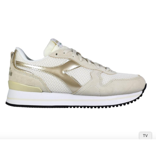 『DIADORA』OLYMPIA PLATFORM MAXI女段義大利設計復古鞋(米金)