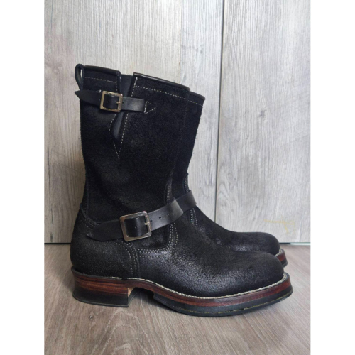 Yuan`s 『 品味生活』~ Quanshoemaker 固特異 黑臘肉皮 上蠟工程師靴 41碼 WESCO 9268