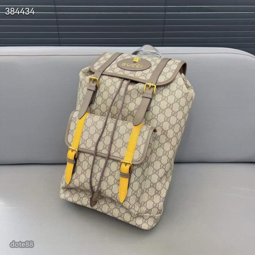 GUCCI古馳虎頭抽繩翻蓋雙肩包背包大容量男女同款休閒 運動 逛街旅游百搭 簡約 生日禮物情人節出門必備 百搭 簡約