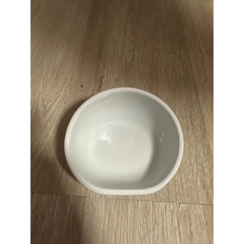 寵物貓狗 斜口玻璃白碗