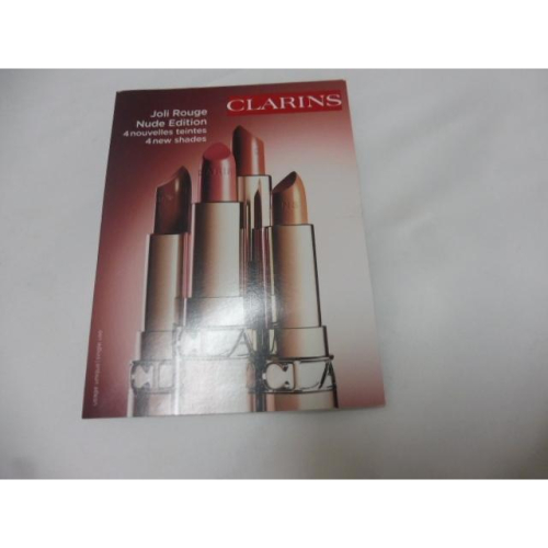 CLARINS 克蘭詩 吻我時尚緞光唇膏-奶茶4色體驗唇卡 試色卡