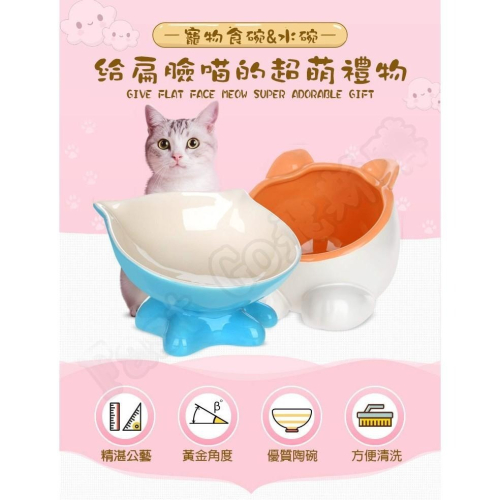 台灣現貨 貓碗 狗碗 斜面碗 斜口碗 扁臉貓碗 貓頭水碗 餐墊 美國vivipet 小野豹小Q碗 貓狗飼料盆 寵物碗架