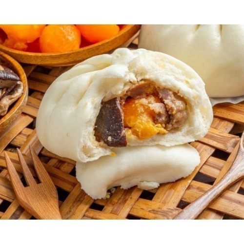 蛋黃香菇鮮肉包