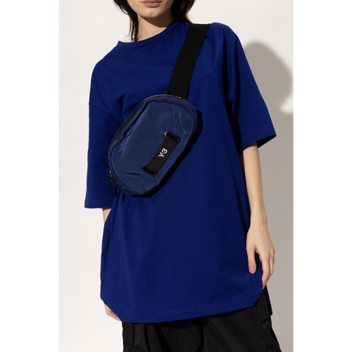 唯ㄧ現貨 ? Y3 (Y-3) ? 絕版精品！古典魅影、天空藍色！高階紋繡 > 腰包、發財包、側背包、斜背包、肩背包！