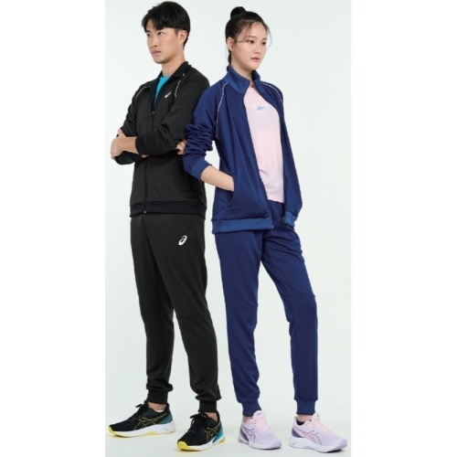 ?乒冠體育? ASICS 亞瑟士 (黑色)針織套裝 外套2033B840-001 & 長褲 2033B839-001