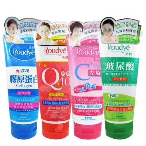 柔蝶 玫瑰彈力/Q10煥膚/左旋C美白/玻尿酸抗痘洗面乳 多款供選【美麗密碼】