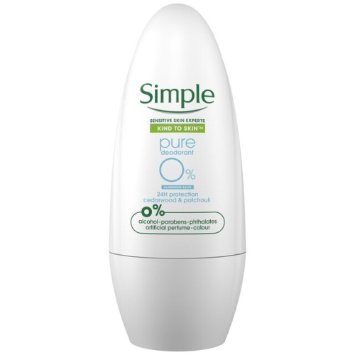 【Simple 清妍】Pure 0% 無鋁鹽滾珠式體香劑(45ml)【5984】