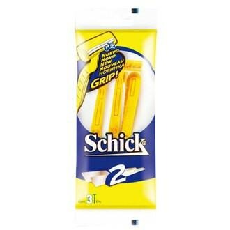 【Schick舒適牌】－附發票－雙層輕便刀支3入(黃色)