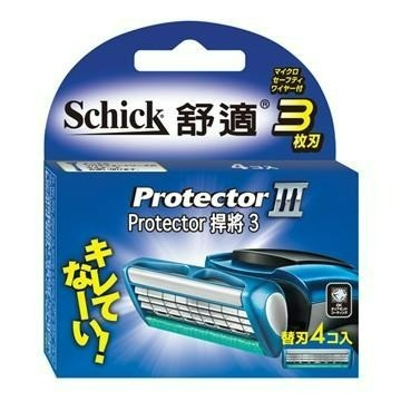 【Schick舒適牌】－附發票－捍將3 刮鬍刀片 4入