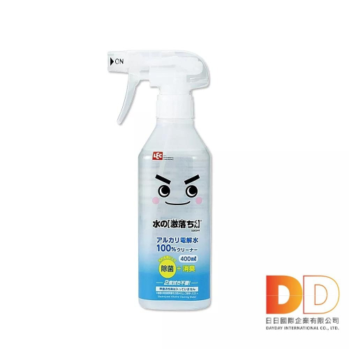 日本 LEC 激落君 鹼性 電解水 噴霧 清潔劑 400ml 去污 消臭 居家 室內 汽車 寵物 高洗淨力 快速 除臭