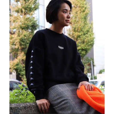 Kappa×FREAK’S STORE 日線 聯名大學T 長袖滾邊LOGO 膠印 男女可用 中性