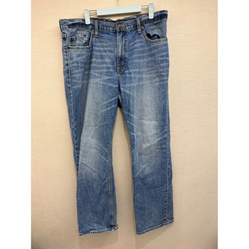 男款 Banana Republic 刷白直筒牛仔褲 size 36*32