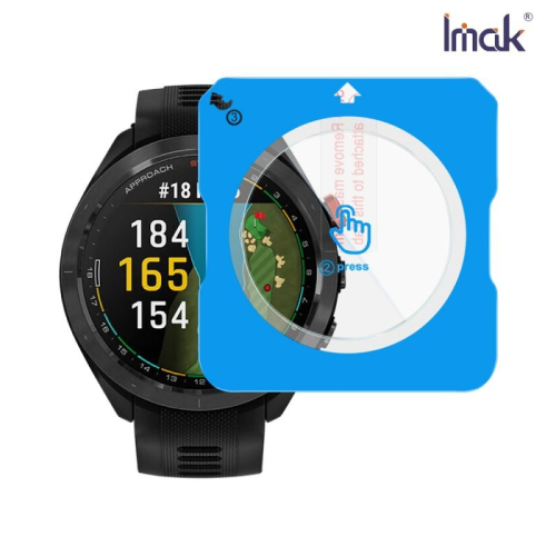 Imak 艾美克 GARMIN Approach S70 (47mm) 玻璃手錶膜(自帶定位版) 玻璃手錶膜(自帶定位版