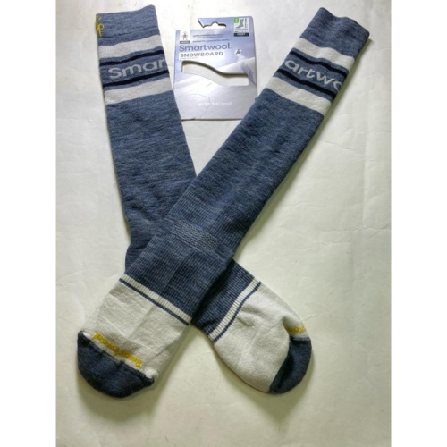 男女共用 smartwool snowboard logo OTC 美麗諾羊毛及膝滑雪長襪