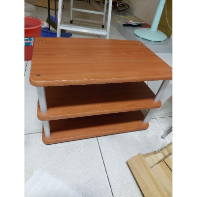 木紋置物架音響播放機分層架子三層收納架40×60×30cm