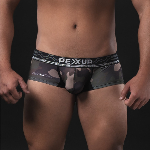 PEXUP X MATA - 迷彩 Camo print 短四角內褲