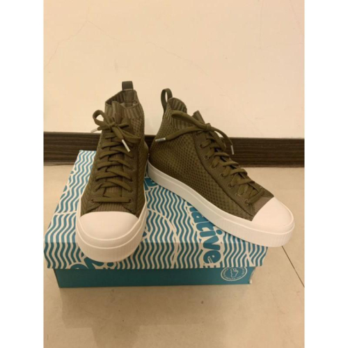 native JEFFERSON 2.0高筒鞋 率性綠 女37
