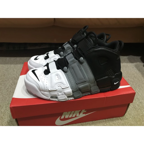 NIKE AIR MORE UPTEMPO TRI-COLOR 黑灰白 三色 921948-002