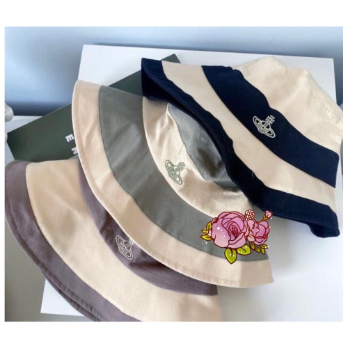 Vivienne Westwood 土星刺繡 盆帽 抗UV防曬 遮陽帽 漁夫帽子 布帽 漂亮便攜實用❤️