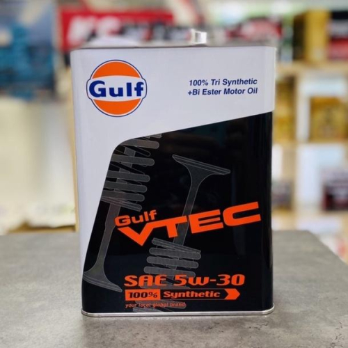 【超商免運x高階款】日本製 Gulf 海灣 VTEC 5W30 5W-30 多元酯 本田車 CRV FIT 關東車材