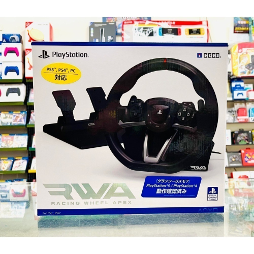 【東晶電玩】 PS5 PS4 HORI SPF-004A 賽車方向盤 (全新、現貨)
