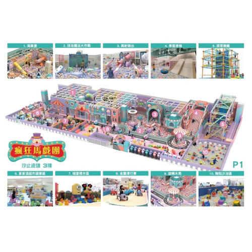 奇幻島汐止旗艦店 【瘋狂馬戲團】 新開幕親子票199元1大1小使用 追風奇幻島 票券 門票 樂園門票